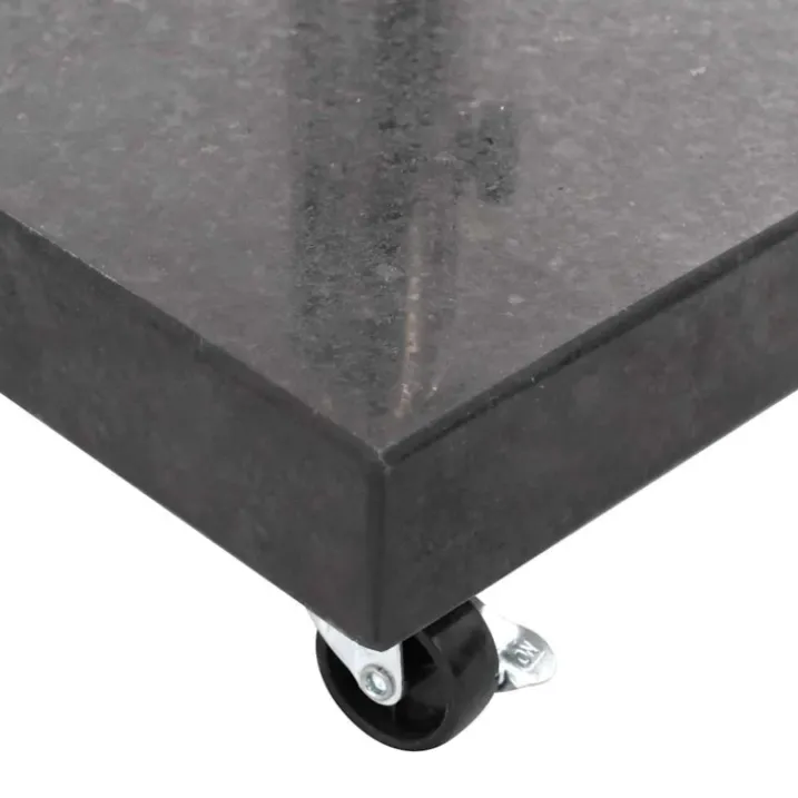 Socle de parasol en granit à roulette