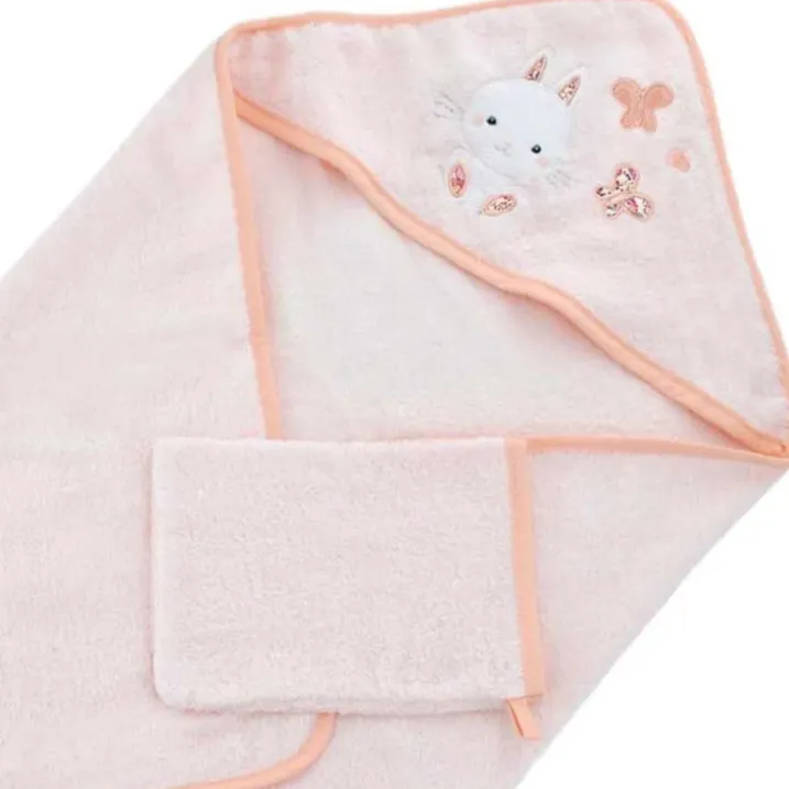 Sortie de bain avec gant Lapinou