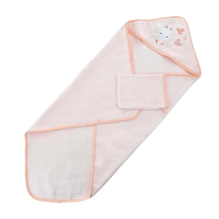 Sortie de bain avec gant Lapinou