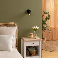 Spot mural orientable compatible plafond
