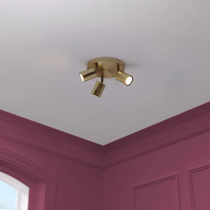Spot plafond triple orientable