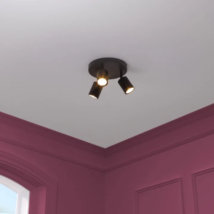 Spot plafond triple orientable