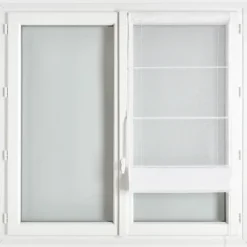 Store bateau en étamine blanc