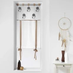 Store relevable brodé attrapes rêve à plumes