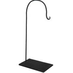 Support de lampe métal brut arrondi