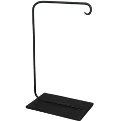 Support de lampe métal brut carré
