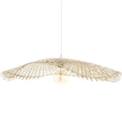 Suspension au style chapeau de paille