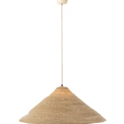 Suspension chapeau en jonc