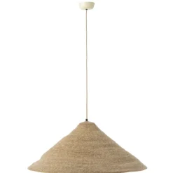 Suspension chapeau en jonc
