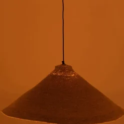 Suspension cône en jonc de mer
