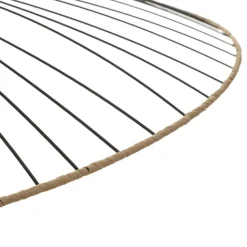 Suspension design en métal et raphia