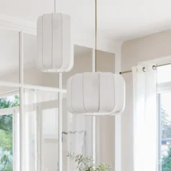 Suspension en coton blanc