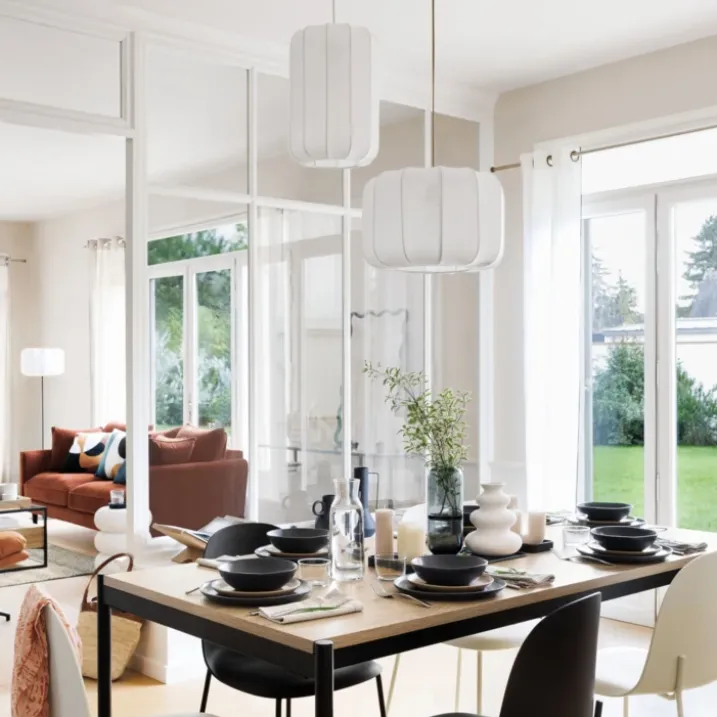 Suspension en coton blanc