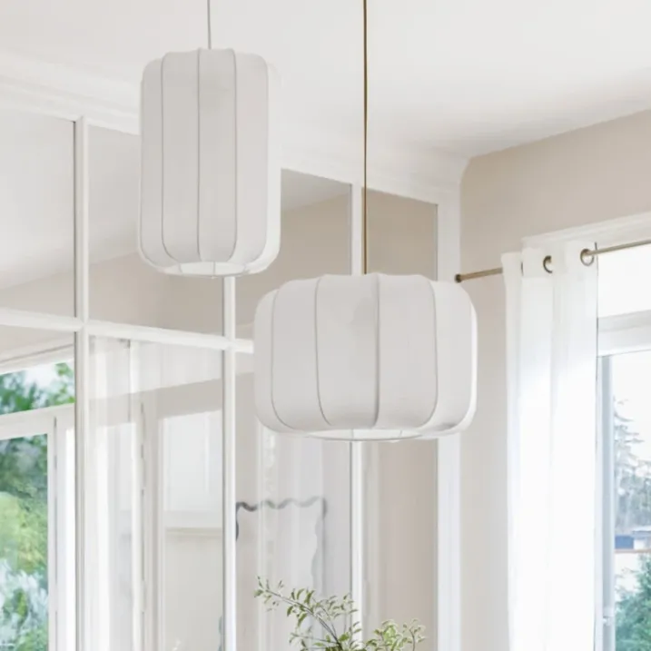 Suspension en coton blanc