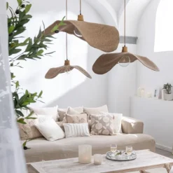 Suspension en jonc naturel