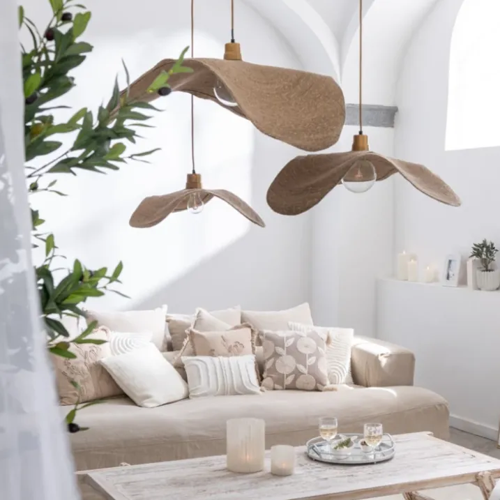 Suspension en jonc naturel