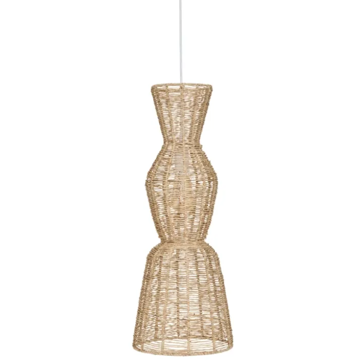 Suspension en jute et acier design vertical