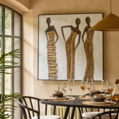 Suspension luminaire chapeau jonc naturel