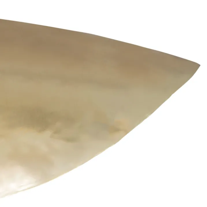 Suspension luminaire design en métal doré
