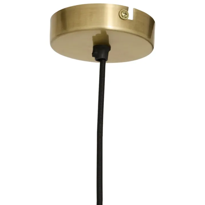 Suspension luminaire en acier à abat-jour arrondi
