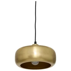 Suspension luminaire en acier à abat-jour arrondi