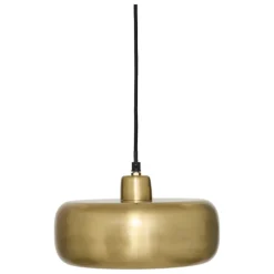 Suspension luminaire en acier à abat-jour arrondi