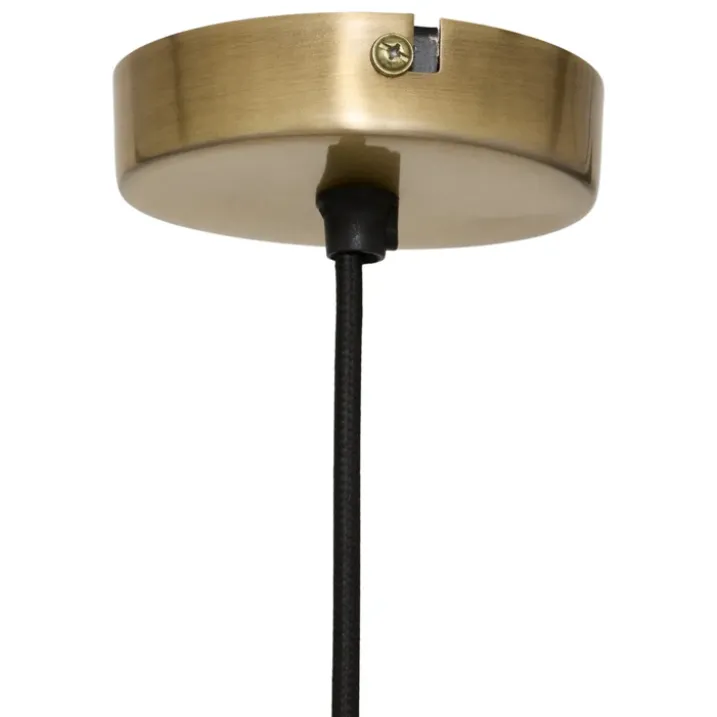 Suspension luminaire en acier à abat-jour arrondi