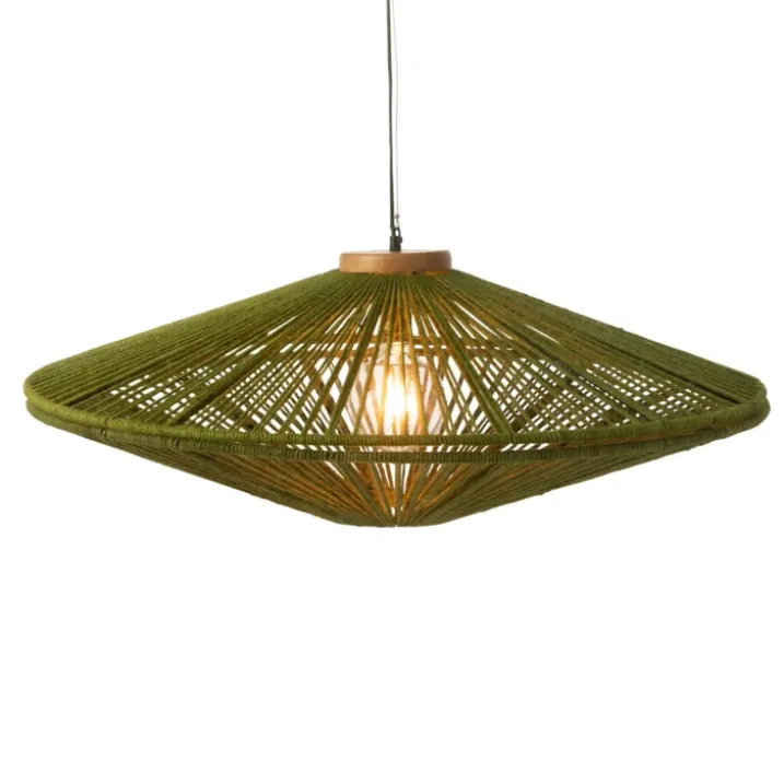 Suspension luminaire en fibre naturelle