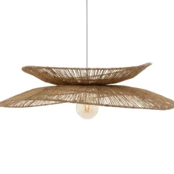 Suspension luminaire en jute
