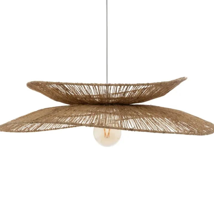 Suspension luminaire en jute