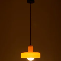 Suspension luminaire rétro en verre