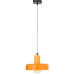 Suspension luminaire rétro en verre