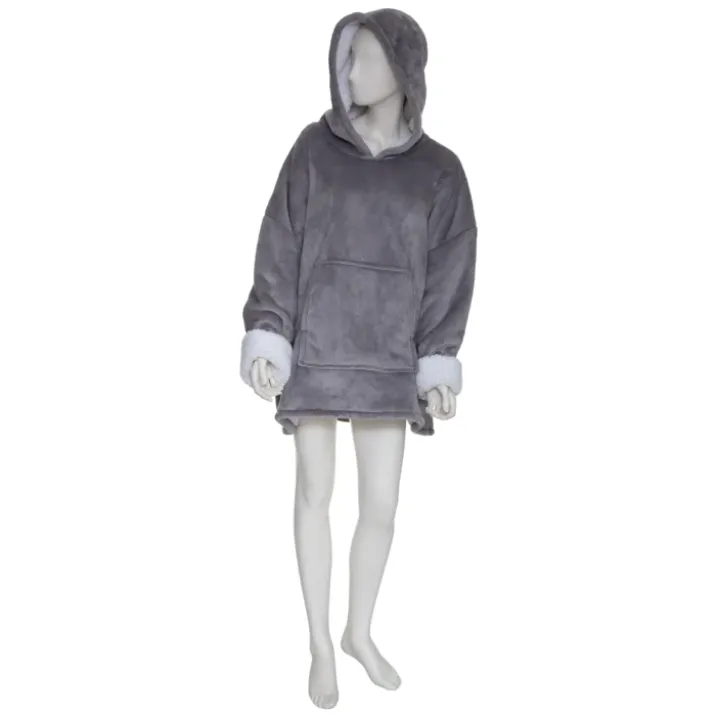 Sweat plaid à capuche