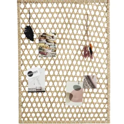 Tableau mural en bambou tressé
