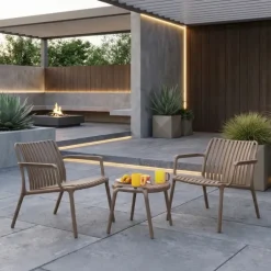 Table basse et repose-pieds de jardin