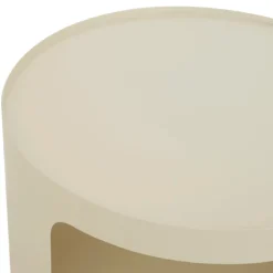 Table d’appoint ronde avec niches de rangement