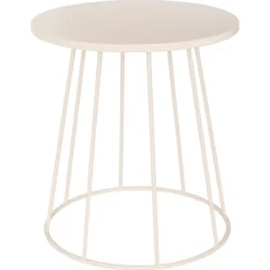 Table d’appoint ronde en acier