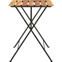Table de bistro pliante en bois
