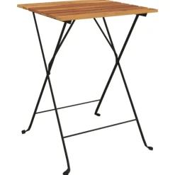 Table de bistro pliante en bois