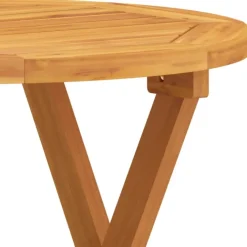 Table de bistro pliante ronde en bois