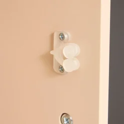 Table de chevet enfant forme ourson avec porte de rangement