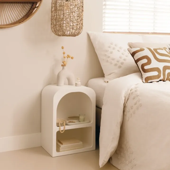 Table de chevet 2 niches en bois