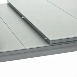 Table de jardin en aluminium et verre