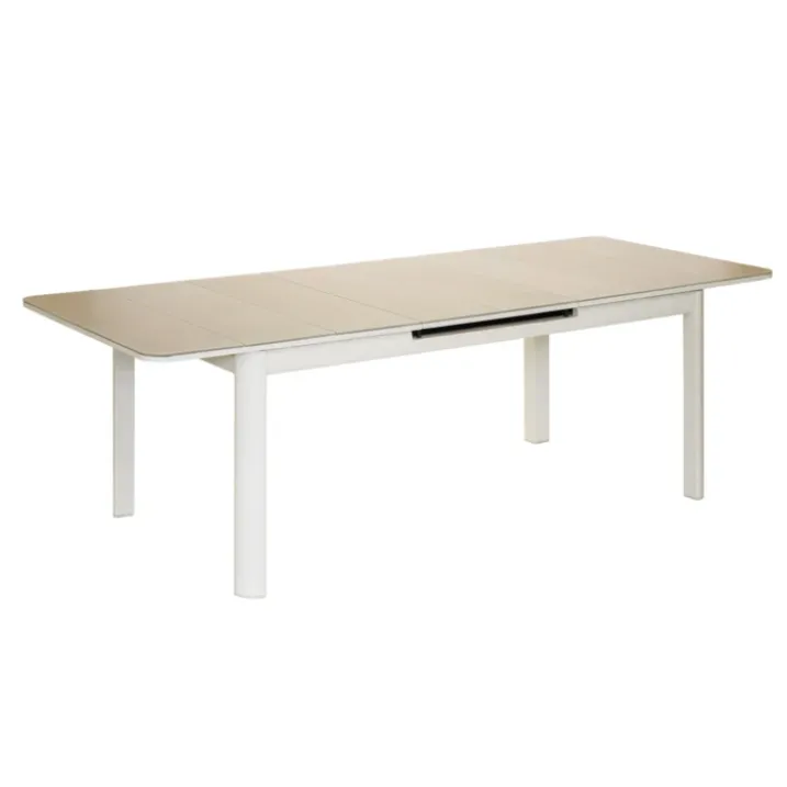 Table de jardin en aluminium et verre
