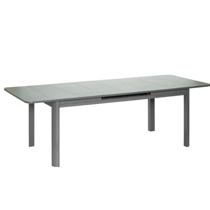 Table de jardin en aluminium et verre