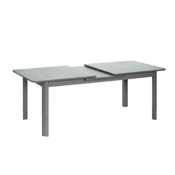 Table de jardin en aluminium et verre