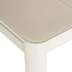 Table de jardin en aluminium et verre