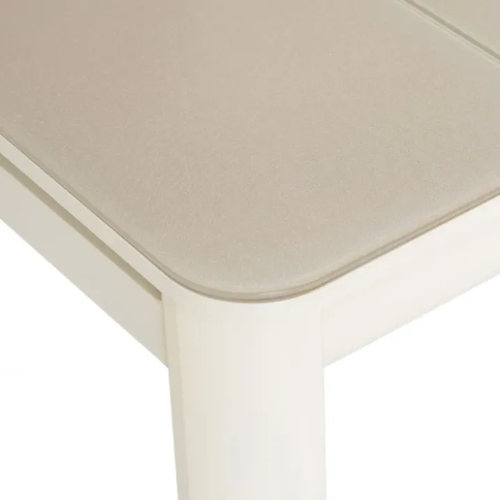 Table de jardin en aluminium et verre