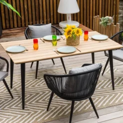 Table de jardin esprit indus
