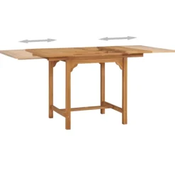 Table de jardin extensible en teck